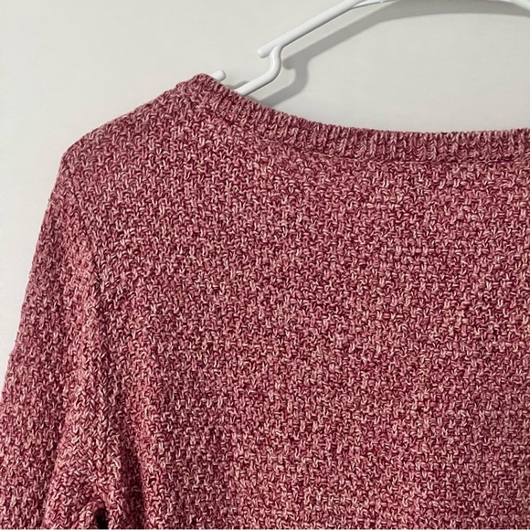Mauve Sweater Size Small Chunky Knit Anne Taylor Loft Cozy Chic Top Long Sleeve - Picture 5 of 7
